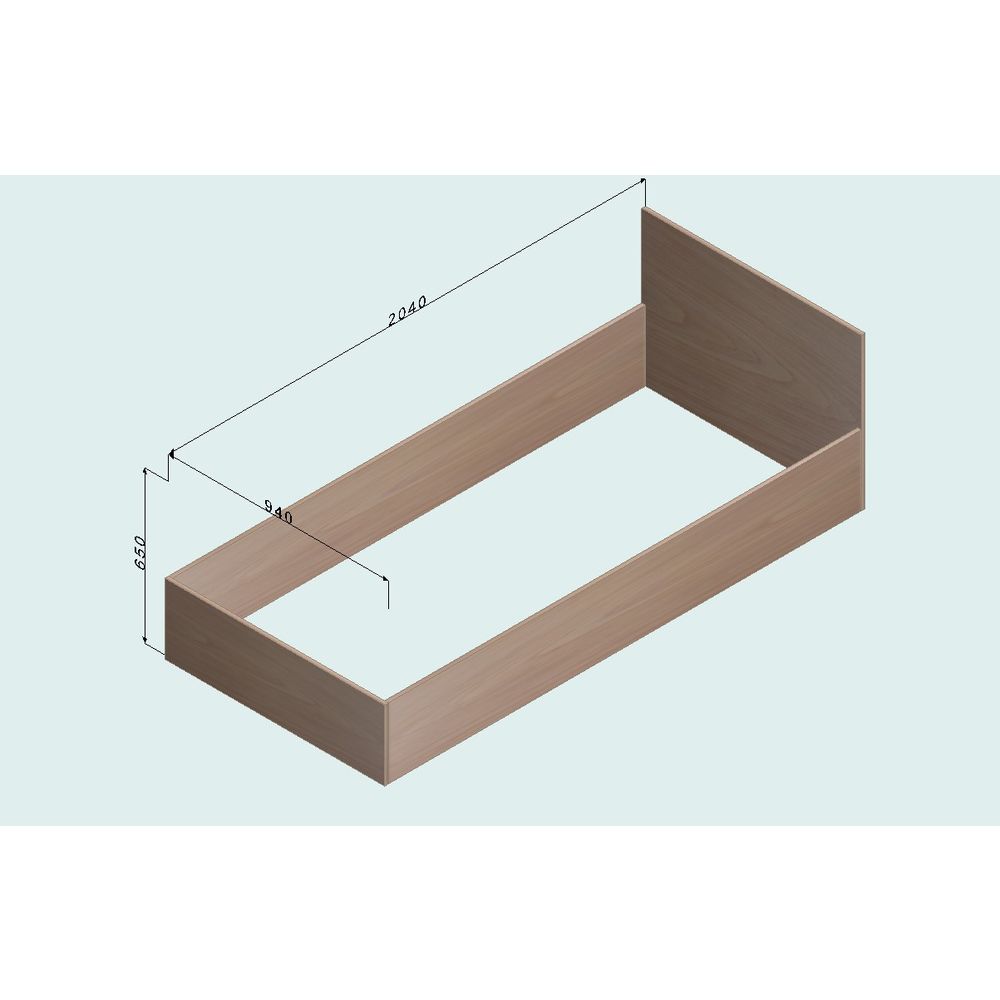Berek Singl Krevet za Madrac 90x200 cm, boja: Atlantik slika 3