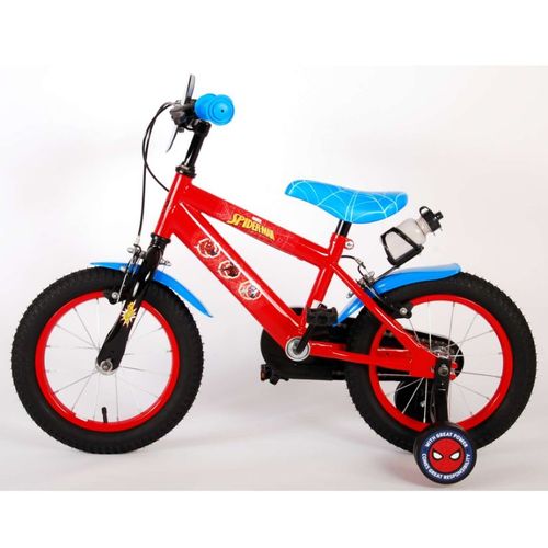 Dječji bicikl Spider-man 14" s dvije ručne kočnice crveno/plavi slika 13