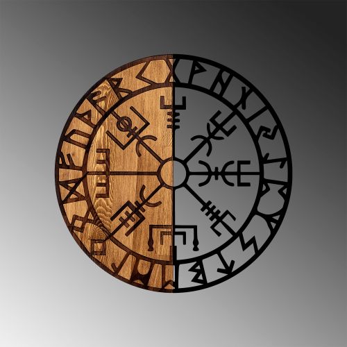 Wallity Drvena zidna dekoracija, Vegvisir - 331 slika 5