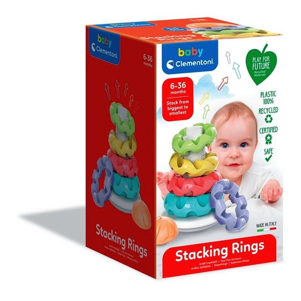 Clementoni Stacking Rings - Baby Prstenovi za slaganje slika 1