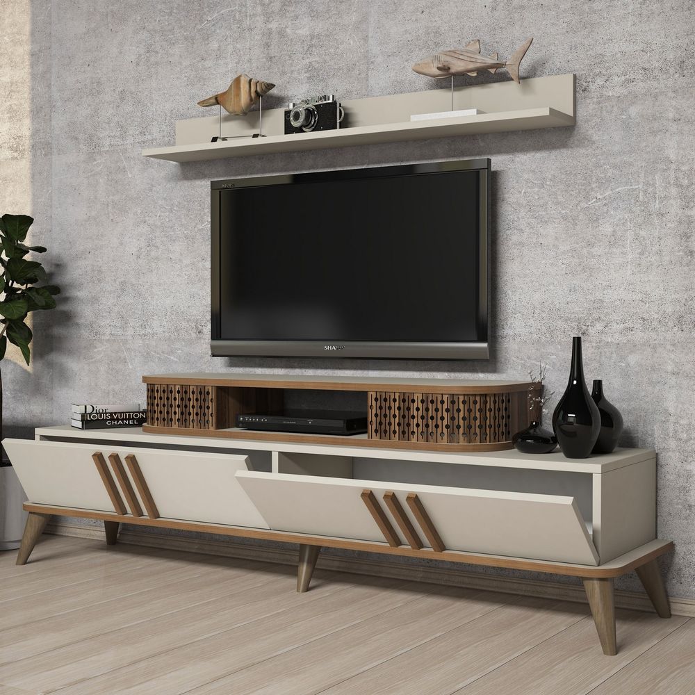 TV komoda Eylu - krem boja slika 2