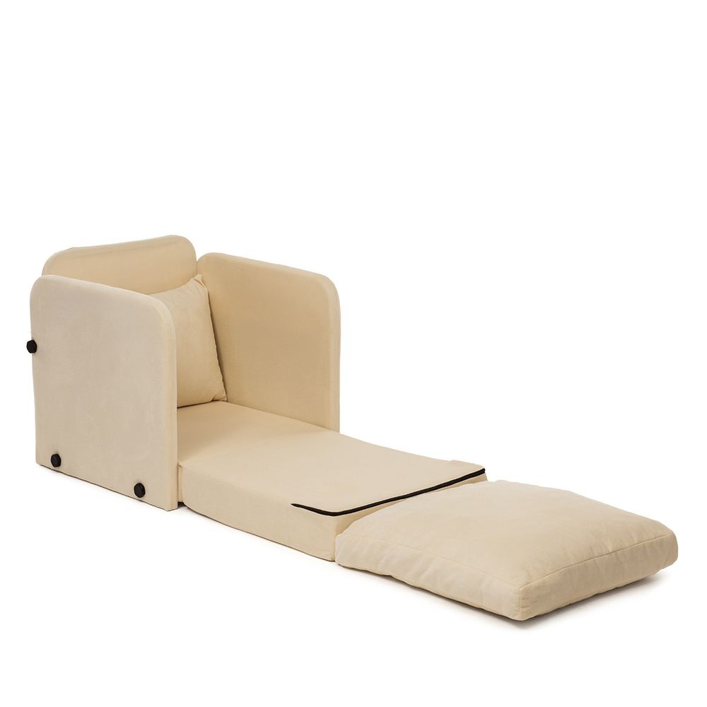 Saga Single - Krevet-sofa u krem boji za jednu osobu slika 5