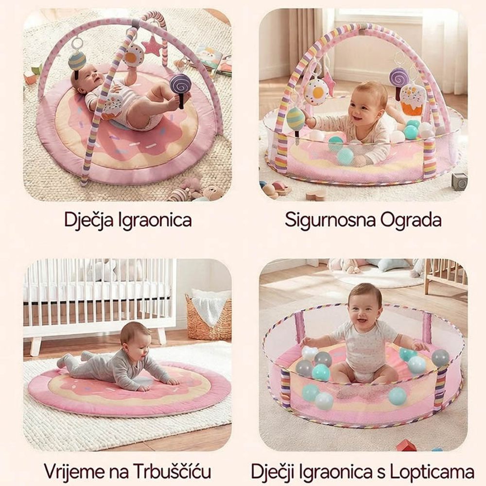 Kalei Podloga za igru sa lopticama Lollipop 3u1 slika 3