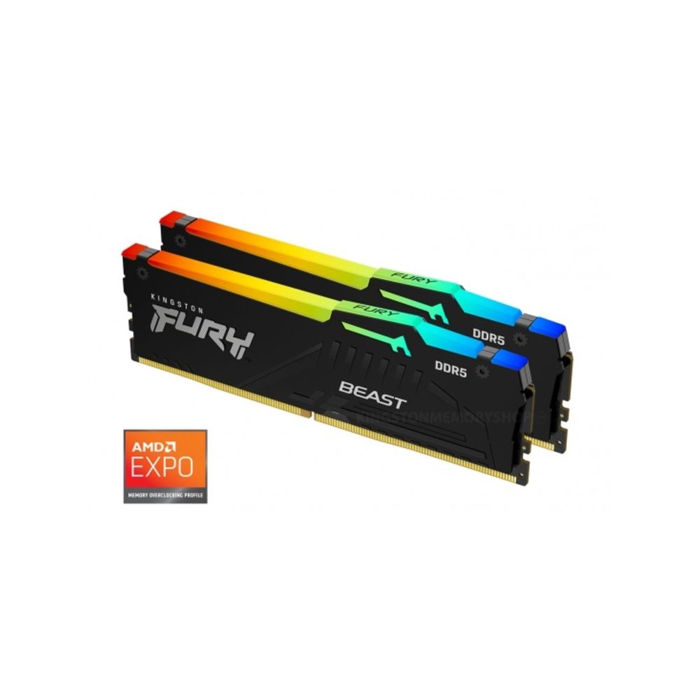 Kingston 32GB 5600MHz DDR5 RGBFury Beast (2x16), CL36, EXPO slika 1