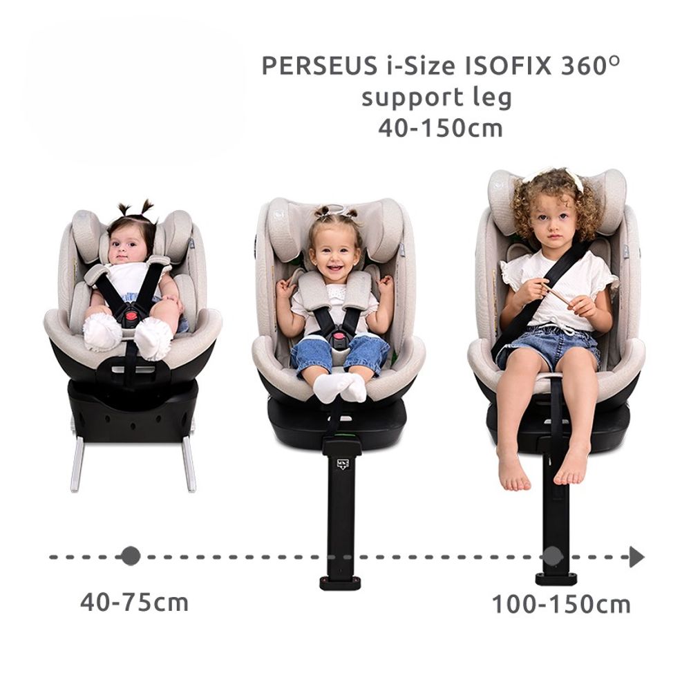 Lorelli Rotirajuća autosjedalica Perseus i-Size 40-150cm Isofix, Green slika 8