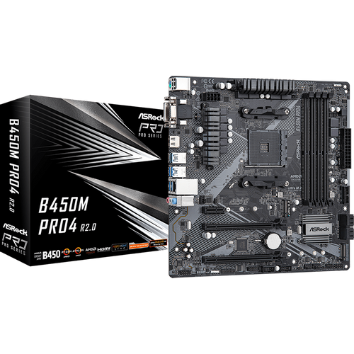 ASROCK Main Board Desktop B450M PRO4 slika 1