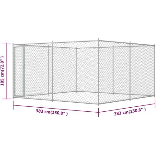 Vanjski kavez za pse 383 x 383 x 185 cm slika 25