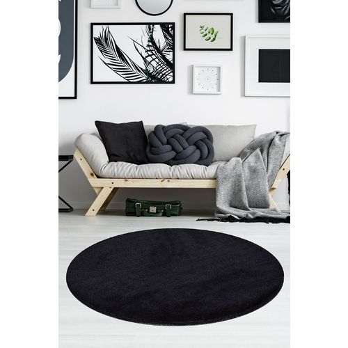 Milano - Black   Black Acrylic Carpet (90 cm) slika 1