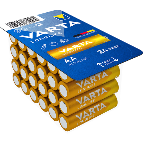  Varta Longlife alkalna baterija LR6 box24, AA, 24 kom u pakovanju slika 1