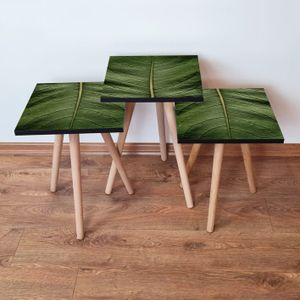 Set Stolića za Kafu 3Shp103 - Zeleni (3 Komada)