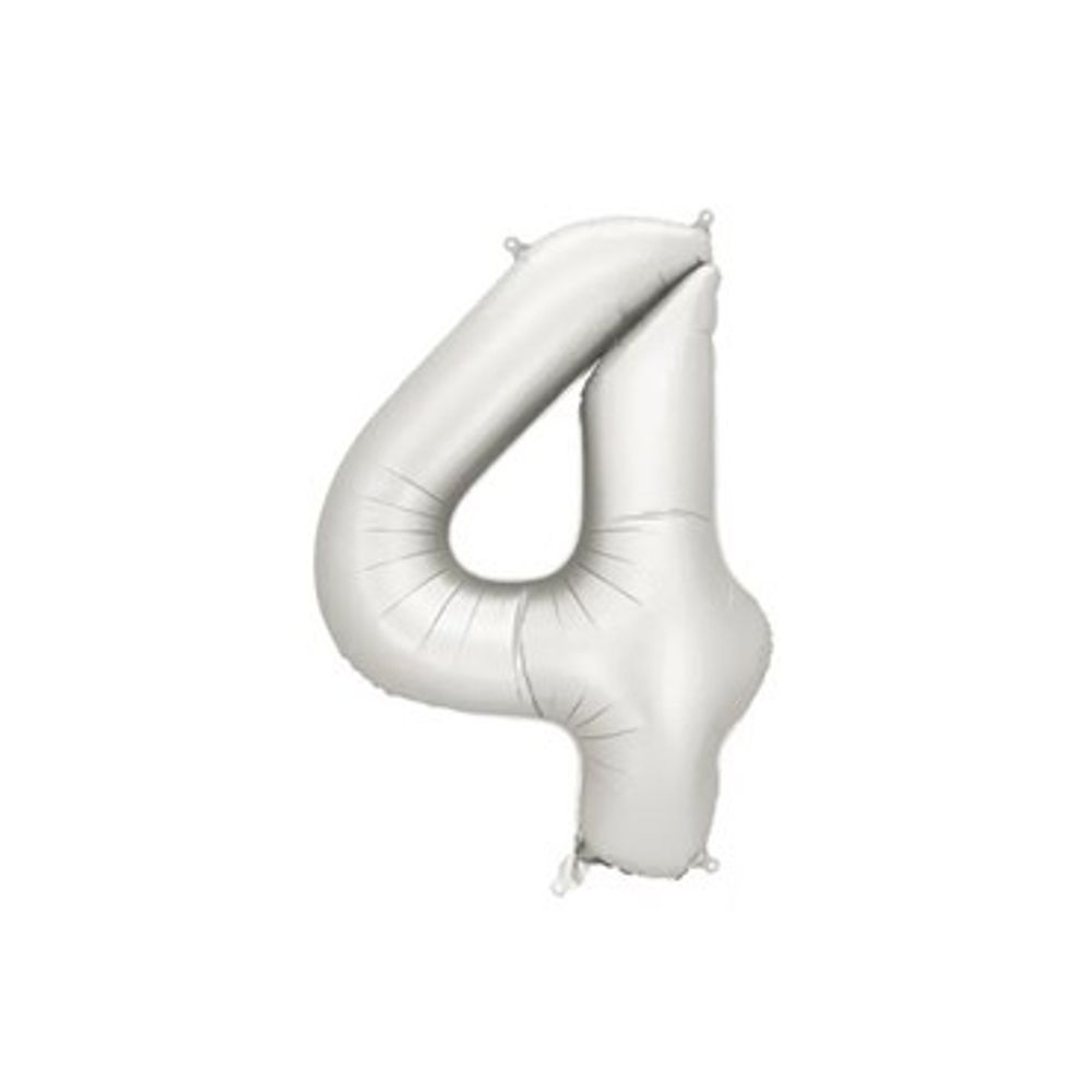 FB1S-4-018 Folijski balon 4 - 86 cm, Srebrni slika 1