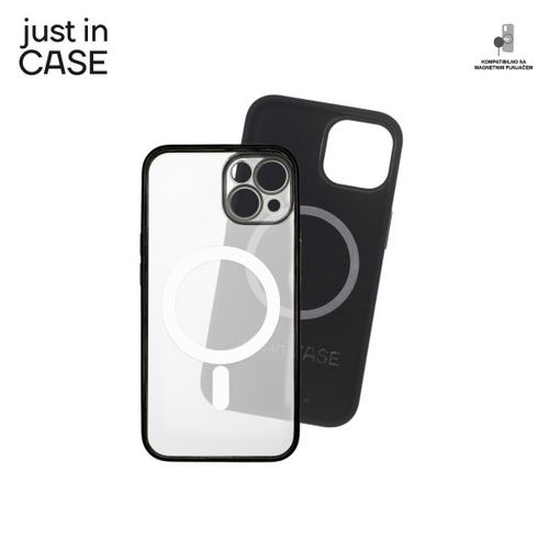 2u1 Extra case MAG MIX PLUS paket CRNI za iPhone 14 slika 2