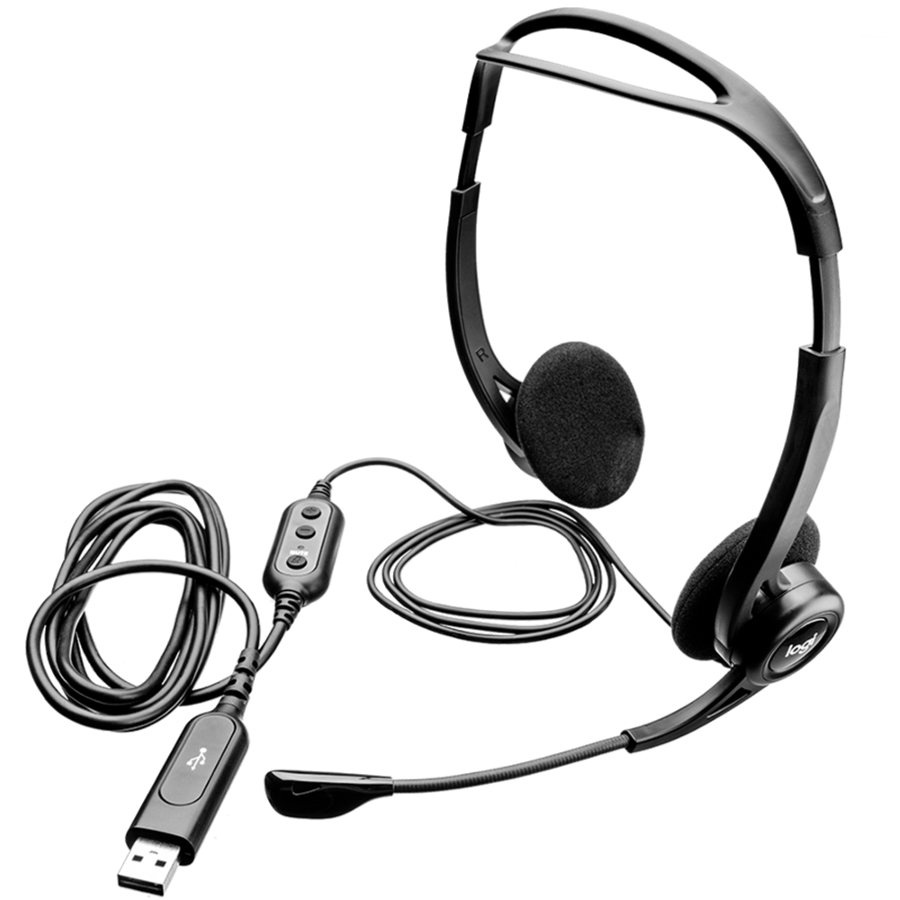 LOGITECH PC960 Žičane Stereo Slušalice Crne - USB slika 2