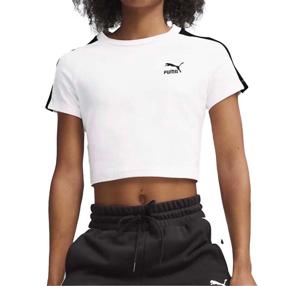 Puma Ženska majica kratkih rukava Iconic T7 Baby TEE, Bijela slika 1