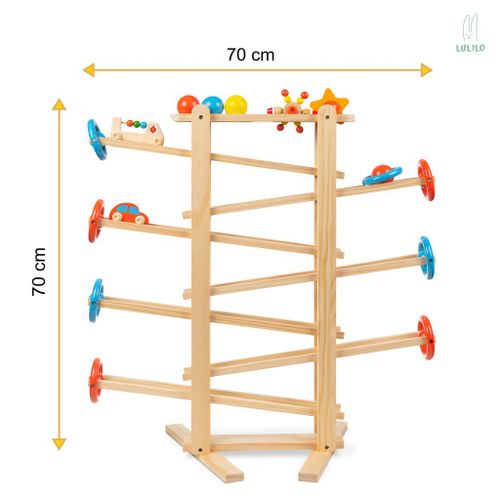 Lulilo drvena staza za lopte 70cm XXL slika 7