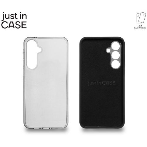 2u1 Extra case MIX paket maski za telefon Samsung Galaxy A55 CRNI slika 3