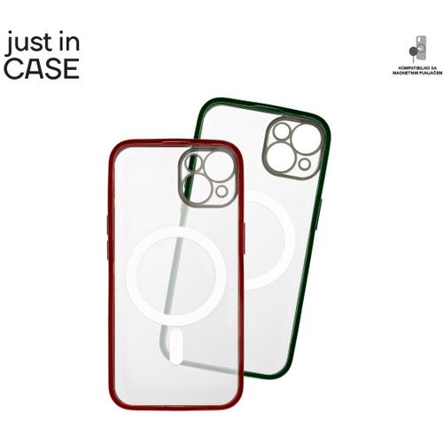 2u1 Extra case MAG MIX paket ZELENO CRVENI za iPhone 13 slika 2