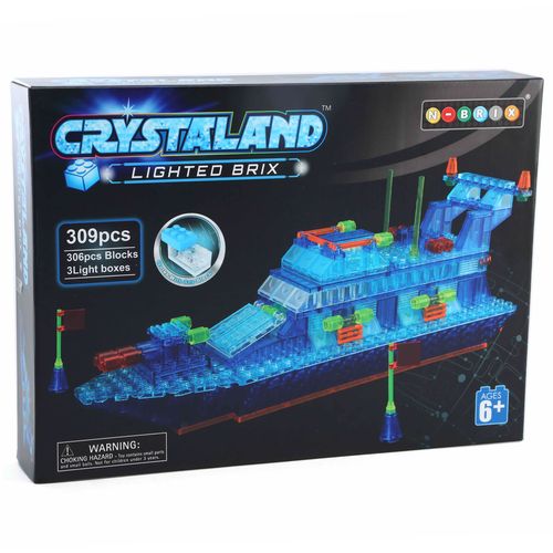 Crystal kocke za gradnju, Patrolni čamac sa svjetlom slika 2