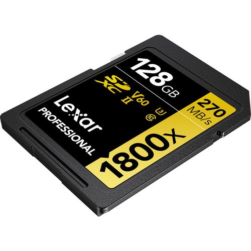 Lexar SD 128GB 1800x SDXC UHS-II card, 270MB/s read 180MB/s write C10 V60 U3 slika 3