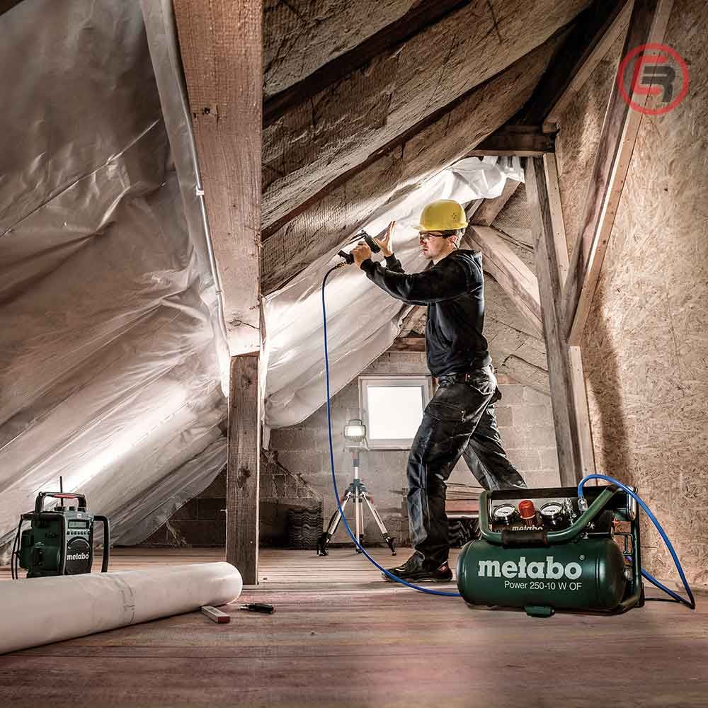 Metabo Kompresor Klipni POWER 250-10 W OF / 10 litara Bezuljni - 601544000 slika 2