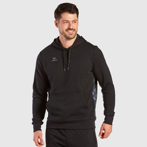 Hoodie Erima Essential Team Crna/Škriljasto Siva slika 4