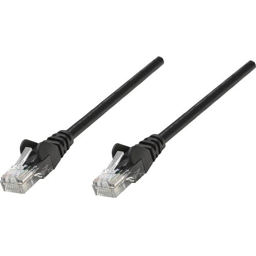 Intellinet 320757 RJ45 mrežni kabel, Patch kabel cat 5e U/UTP 2.00 m crna  1 St. slika 1