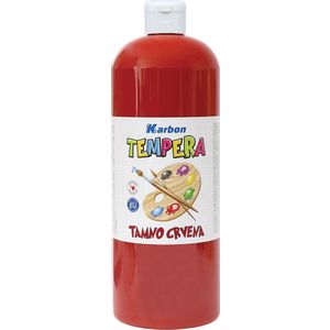 Tempera 1000ml boca KARBON tamno crvena