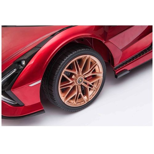Licencirani Lamborghini Sian crveni - auto na akumulator slika 4