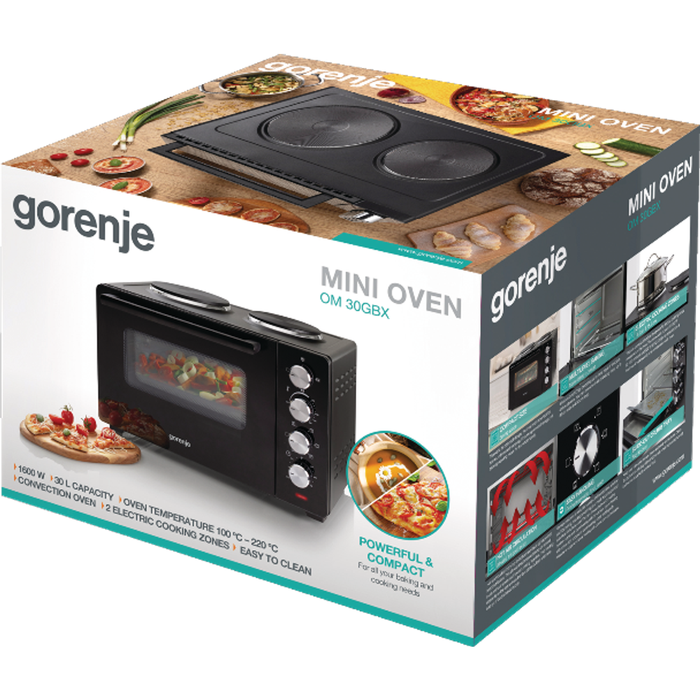 Gorenje Mini pećnica OM30GBX / 3200 W, 30 l slika 5