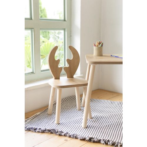 Woody Fashion Dječja stolica DEER CHAIR, smeđa boja slika 1