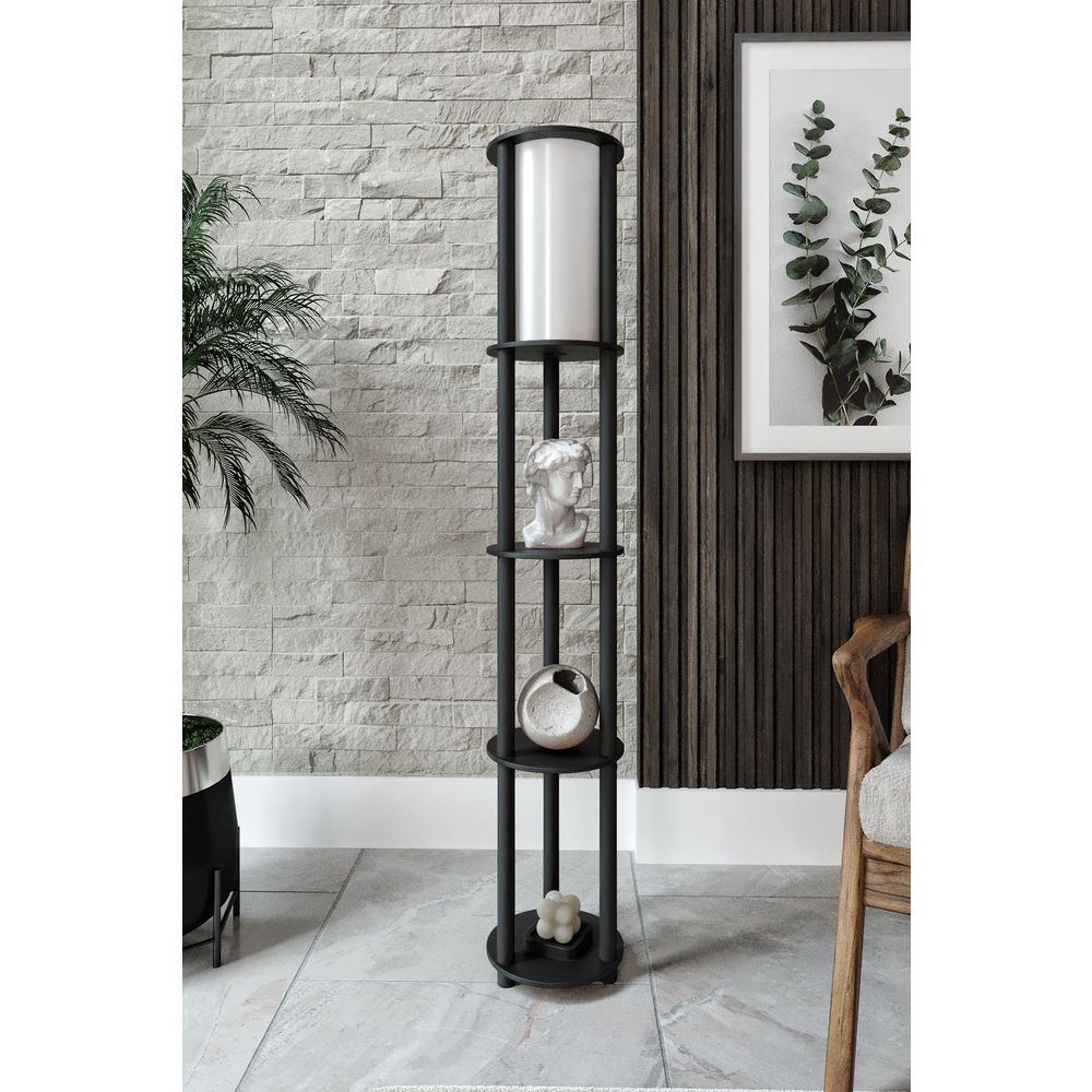 Podna Lampa Estantes Round - Crna slika 4