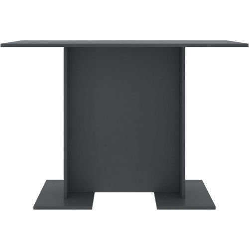 Blagovaonski stol sivi 110 x 60 x 75 cm od iverice slika 10