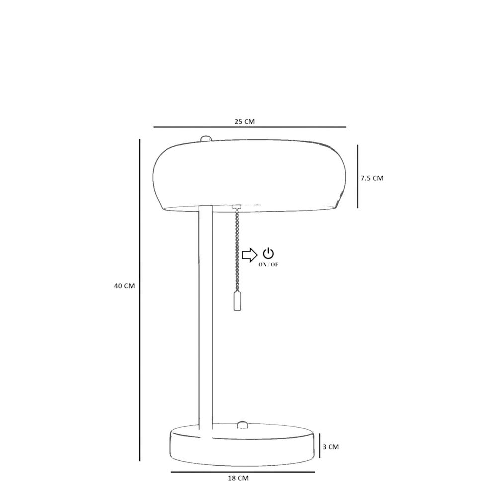 8896-2 Lampa za Sto MustardCrna slika 5