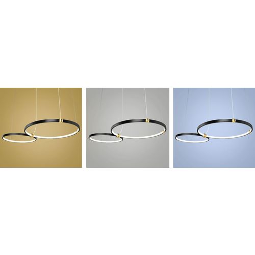 TOOLIGHT Led svjetiljka Black Ring + daljinski upravljač APP763-30-50 slika 9