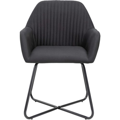 Blagovaonske stolice od tkanine 4 kom crne slika 30