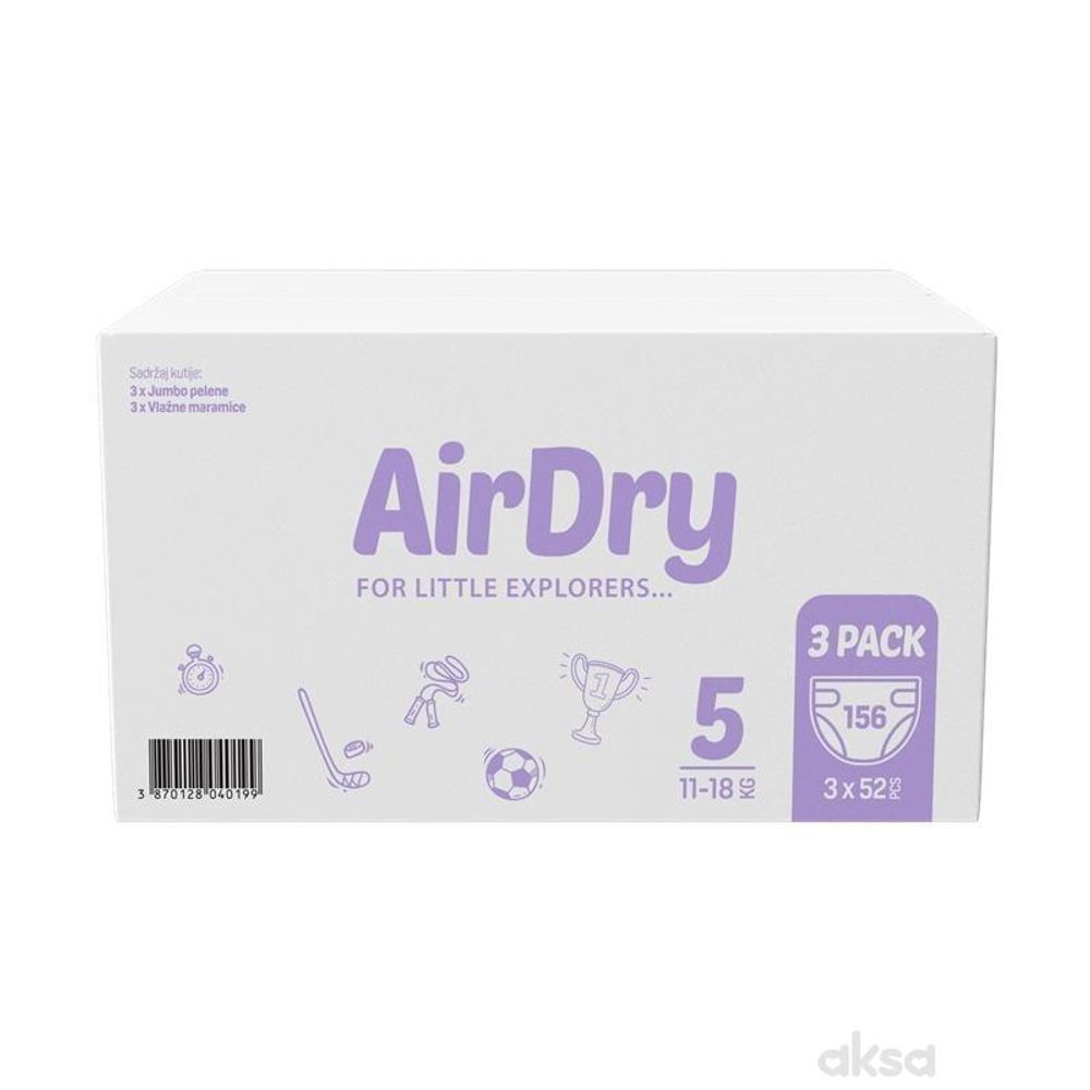 Violeta pelene Air Dry Junior  XXL - Mjesečno pakovanje slika 2