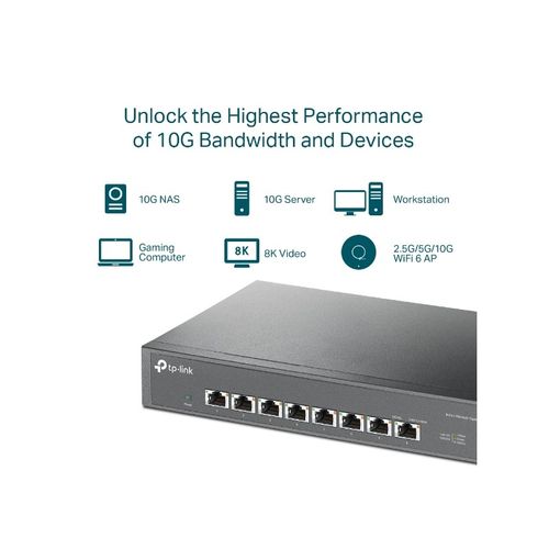 TP-LINK TL-SX1008 8-Port 10G Stolni/Rackmount mrežni preklopnik slika 5