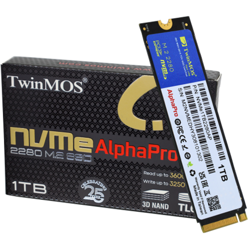 SSD M.2 NVMe Gen3 x4 2TB TwinMOS 3600MBs/3250MBs NVMe2TB2280AP slika 1