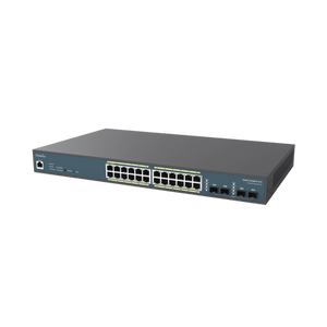 24-portni GbE PoE Switch s 410W i 4xSFP L2 19"