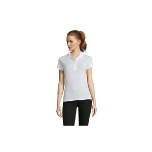 PASSION ženska polo majica sa kratkim rukavima - Bela, XL 