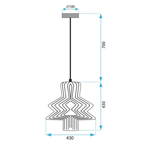 Stropni luster APP1458-1CP slika 7