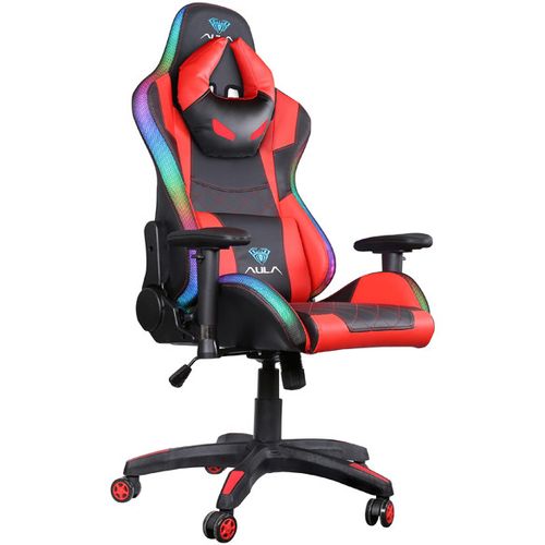 Gaming stolica AULA F8041, crno-crvena RGB slika 1