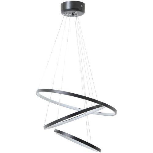 Opviq LÃ¼x Ã‡ember 3 LÃ¼ Siyah Ledli Avize 3 Renk Black Chandelier slika 2