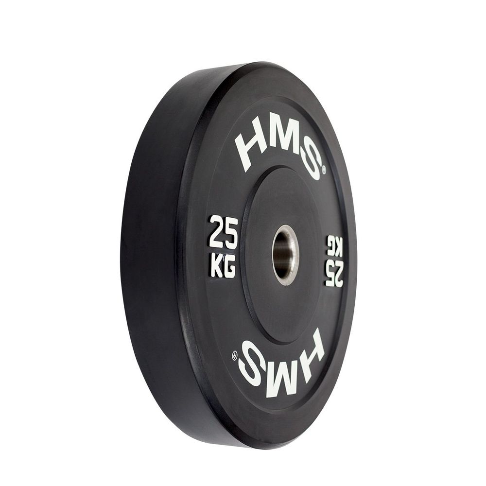 Bbr25 crna olimpijska ploča - branik 25 kg hms slika 3