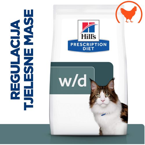 Hill's Prescription Diet w/d Multi-Benefit Hrana za Mačke s Piletinom, 1,5 kg slika 1