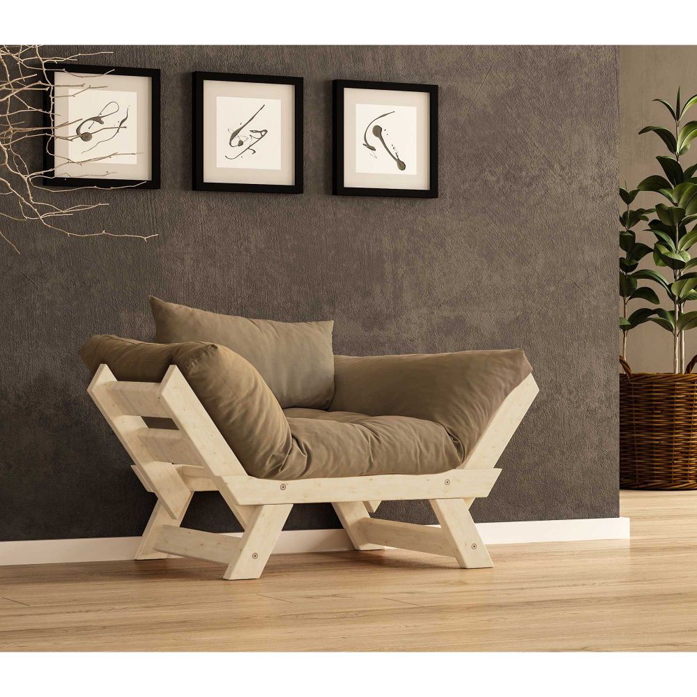 Sofa za baštu, 1 mjesto, CPT8142-140, boje: prirodni kamel slika 1