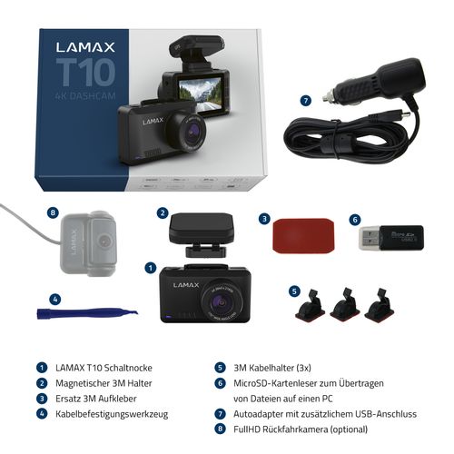 LAMAX auto kamera T10 4K GPS slika 5