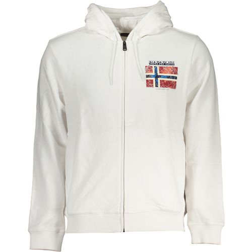 NAPAPIJRI MEN'S WHITE ZIP SWEATSHIRT slika 1