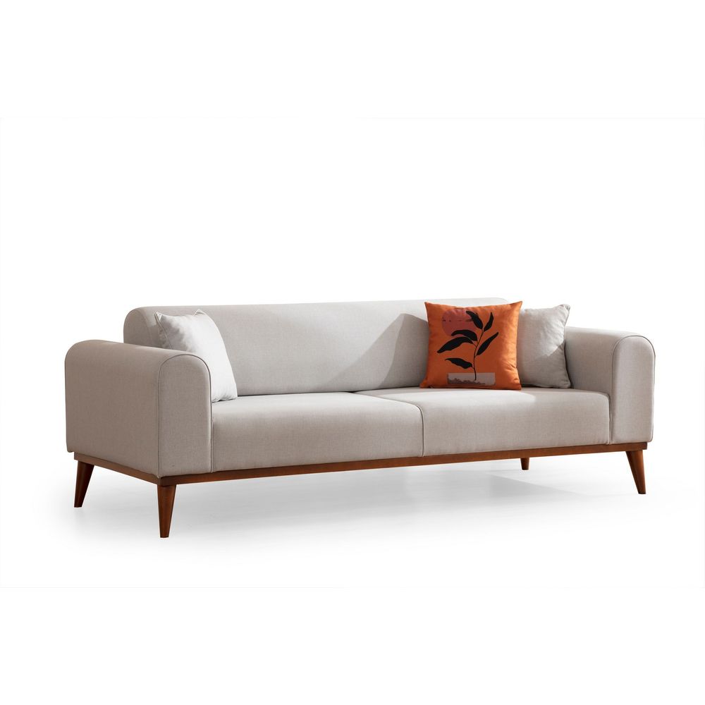 Cofi 3 Sjedala - Krem Sofa na Razvlačenje slika 7