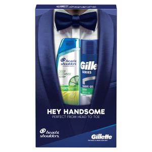 Head & Shoulders poklon set za muškarce šampon i gel za brijanje 